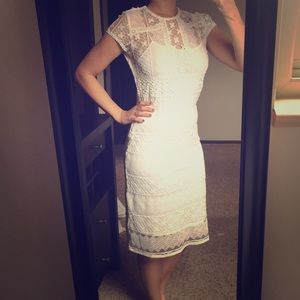 White lace dress